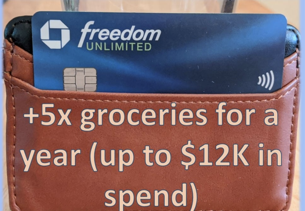 200 SignUp Bonus + 5x Points On Groceries/Gas with Freedom Unlimited